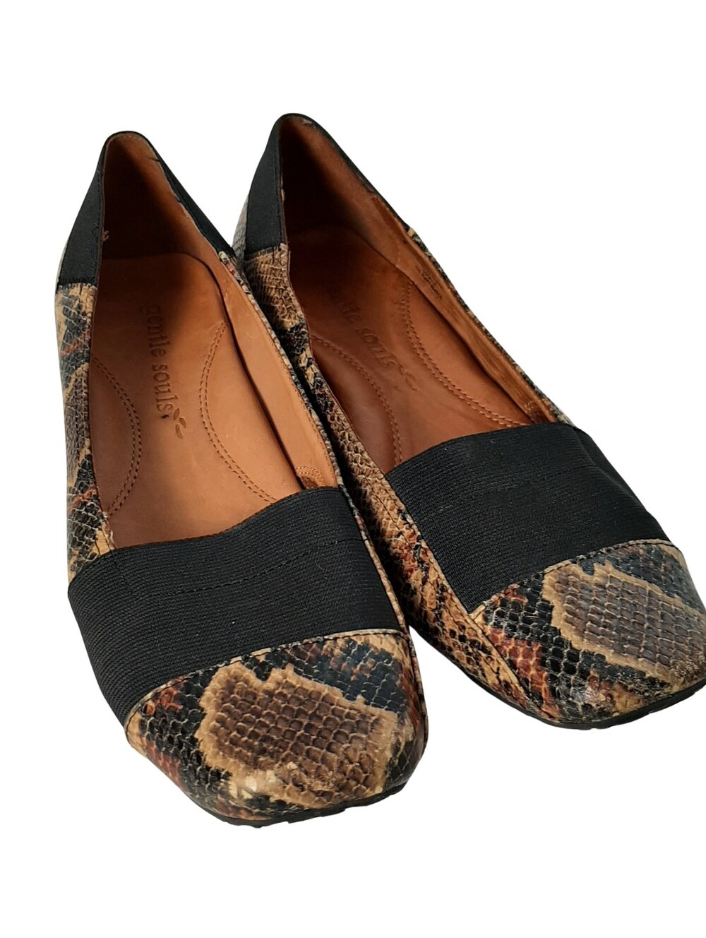 Gentle Souls Iso Kix Slip-on Snake Print Flats Size 9